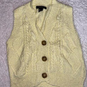 Cropped sweater vest top